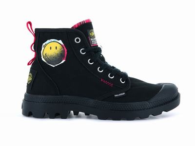 Botas Palladium PAMPA X SMILEY 1970 Hombre Negras | Costa Rica-68957